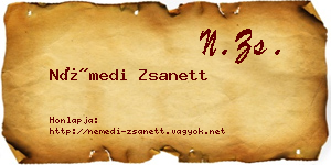 Némedi Zsanett névjegykártya